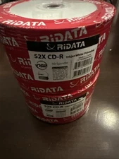 Blank CD-R  RIDATA 52X Media Disc 50 Pk - lot of 2 (100 discs)