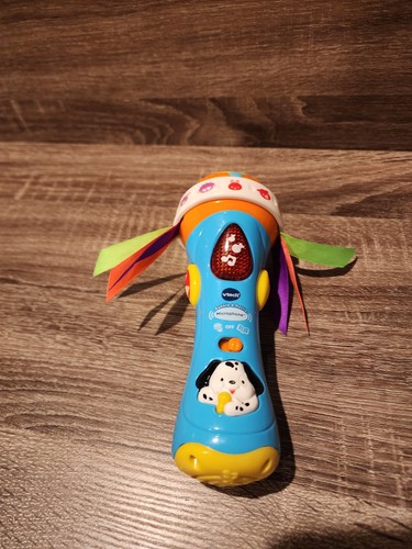 VTech Baby Babble and Rattle Microphone electronic learning toy light up sounds
