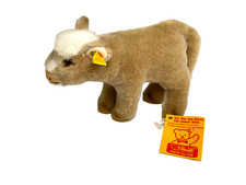 Vintage 1987/90 Steiff, Resi Calf/Cow Miniature Plush, 1524/12 w/ Tags, Germany