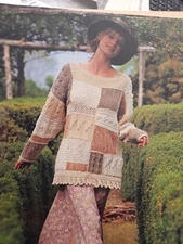 Classic Elite Knitting Pattern 462 Secret Garden Sweater