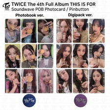 TWICE 4th Full Album THIS IS FOR Soundwave POB Photocard Benefit Goods KPOP