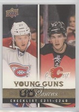 2013 Upper Deck UD Canvas Young Guns Checklist Alex Galchenyuk Sean Monahan 8sr