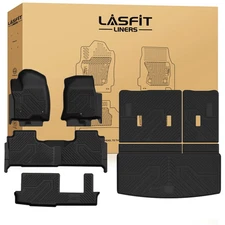 LASFIT Floor Mats 2021-2026 & Only 8 Seats (Not for 7/9 Seats) for Chevrolet Che