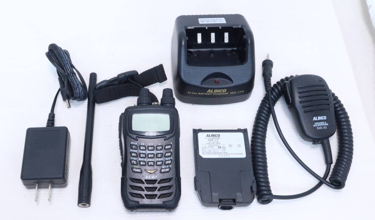 ALINCO DJ-G7 生産終了 新品同様品 ALINCO DJ-G7 Amateur Radio Equipment Black Used from Japan
