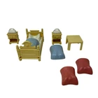 Vintage Playmobil Victorian Mansion Furniture Lot  HTF Bedroom Replacement Lot
