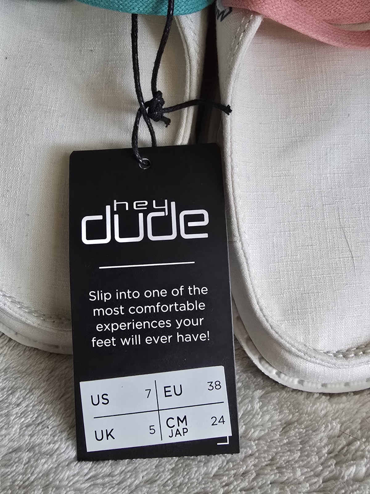 Rare Retired Hey Dude Women's Wendy Doodle Star White Size 7 US image 2