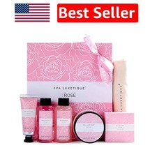 Moisturizing Bath and Body Gift Set: 6 Pieces of Luxury Self-Care for Women