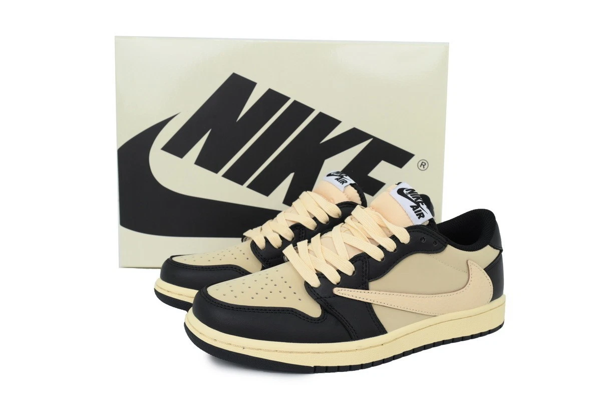 Travis Scott x Air Jordan 1 Retro OG SP Low Pale Vanilla for Sale 
