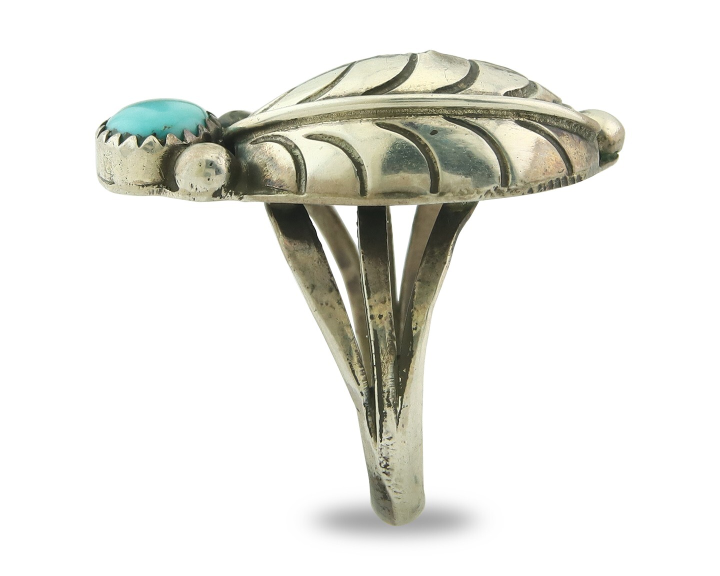 Vintage Navajo Ring 925 Sterling Silver Authentic Turquoise Size 7.5 | eBay