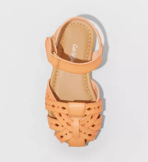 NEW Cat Jack Toddler Girls Elysia Sandals Cognac Size 8 eBay