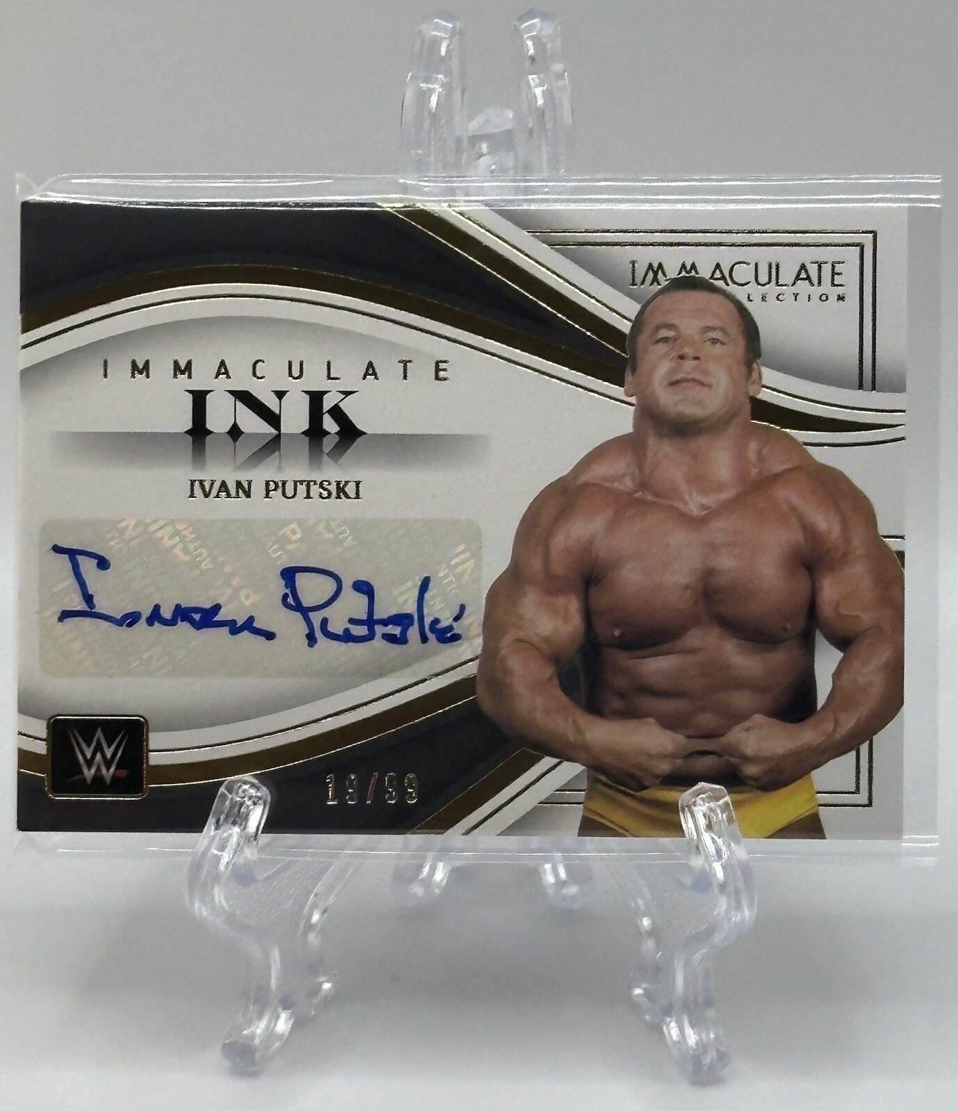 Ivan Putski 2023 Panini Immaculate Collection Ink WWE Autograph Auto 19/99!