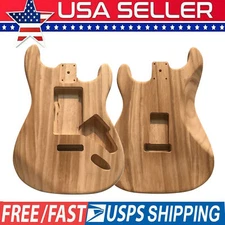 2 Pack Unfinished DIY Guitar Body Maple Barrel for Strat ST Electric Guitar K6I1