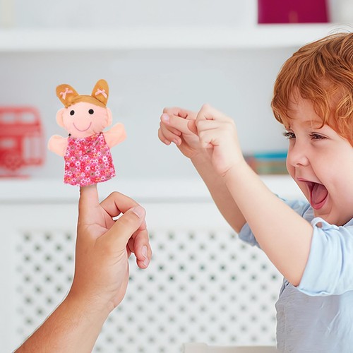 Hand Puppets 6X Plush Cartoon Role-Play Figures Cute Theater Interactive - Picture 10 of 10