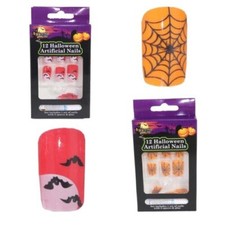 Halloween Fancy Dress 12 Pack Fake Nails