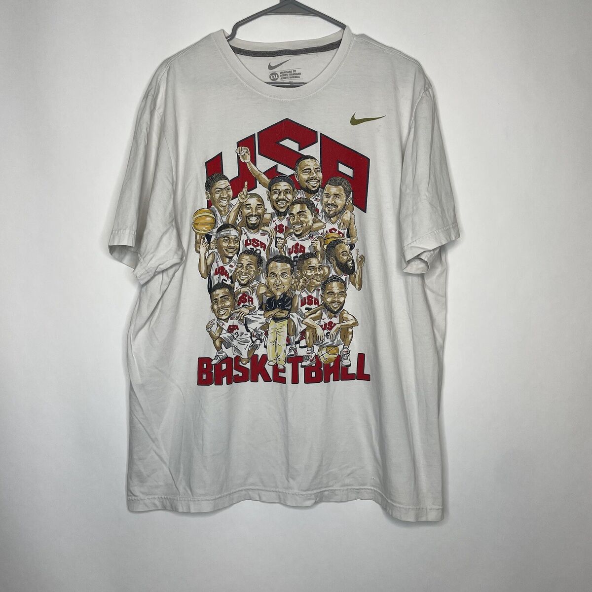 RARE 2012 Nike Team USA Olympic Basketball Roster Tee KD RARE 2012 Nike Team USA Olympic Basketball Roster Tee KD