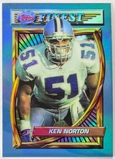 KEN NORTON JR. 1994 Topps Finest REFRACTOR #190 DALLAS COWBOYS *Free Shipping*