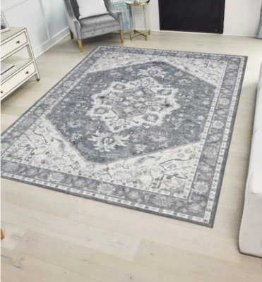 WYATT AND ASH Wyatt & Ash Machine Washable Area Rug, Darya - NEW