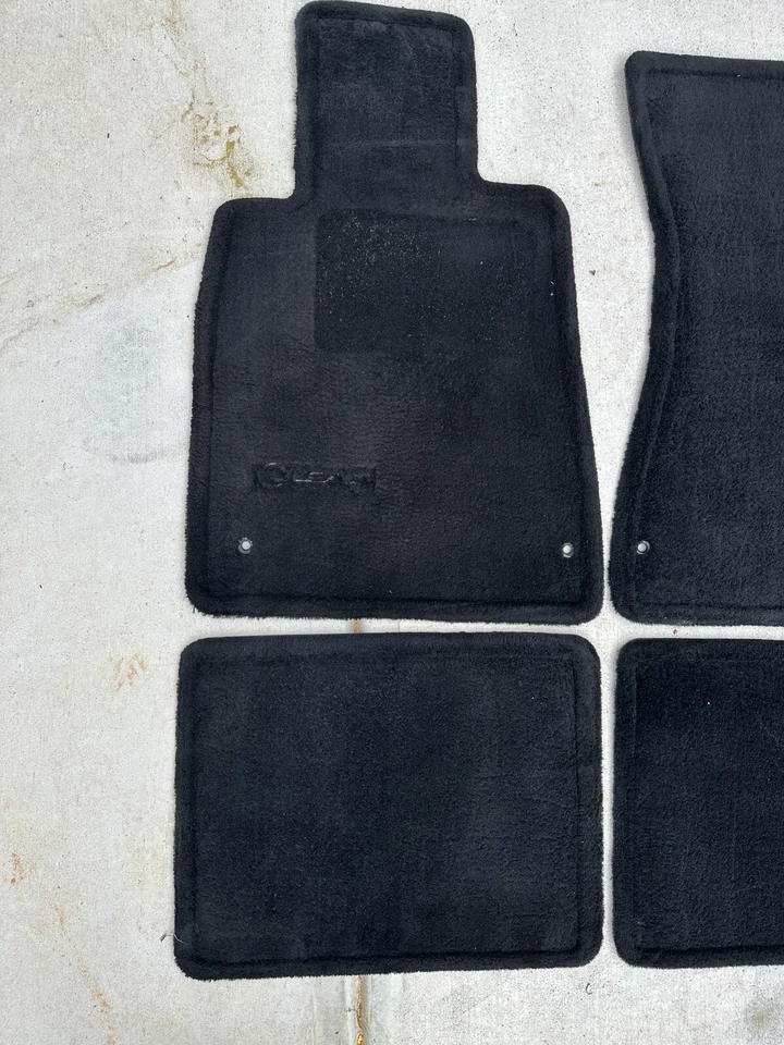 94-00 Lexus LS400 Full Set Carpet Floor Mats OEM Black XF20 - Изображение 4 из 4