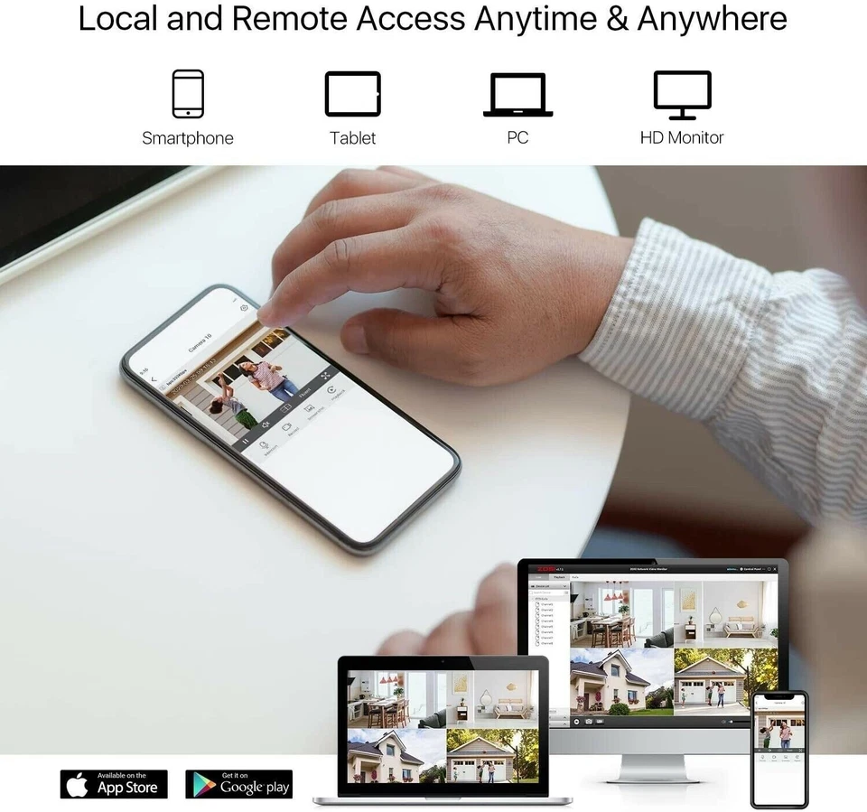 Camaras De Seguridad Para Casa Oficina Home Security Camera System 8 Cameras NEW - Image 2 of 4