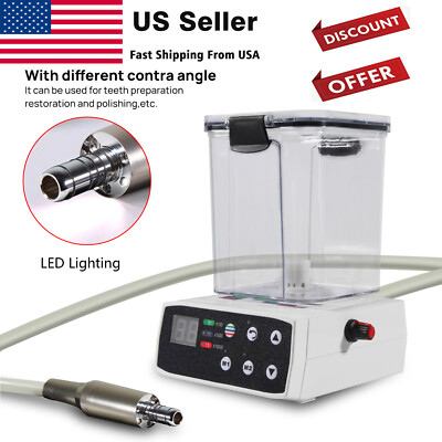 Dental Electric Micromotor With Water Tank - For Dentist Practice & Lab Work - FDA/CE Certified