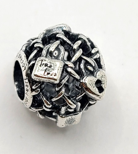 Authentic Pandora Bead #790071C00 Sterling Silver Openwork Charm Never Worn