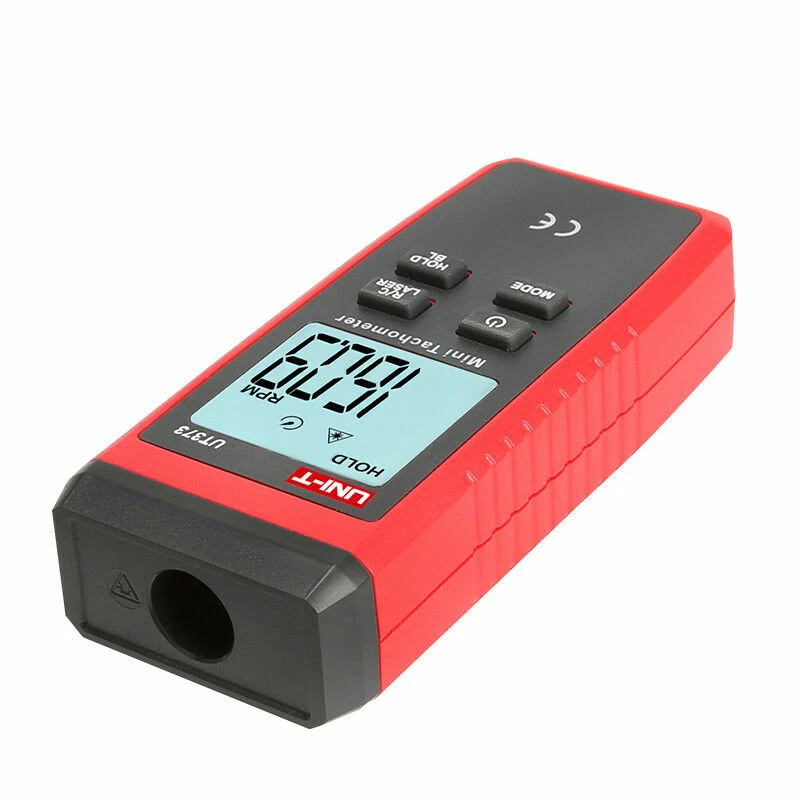 A●UNI-T UT373 LCD Digital Mini Non-contact Laser Tachometer RPM Speed Tester