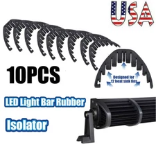 10PCS Rubber Isolators Silencer Noise Vibration Damper For LED Light Bar Offroad