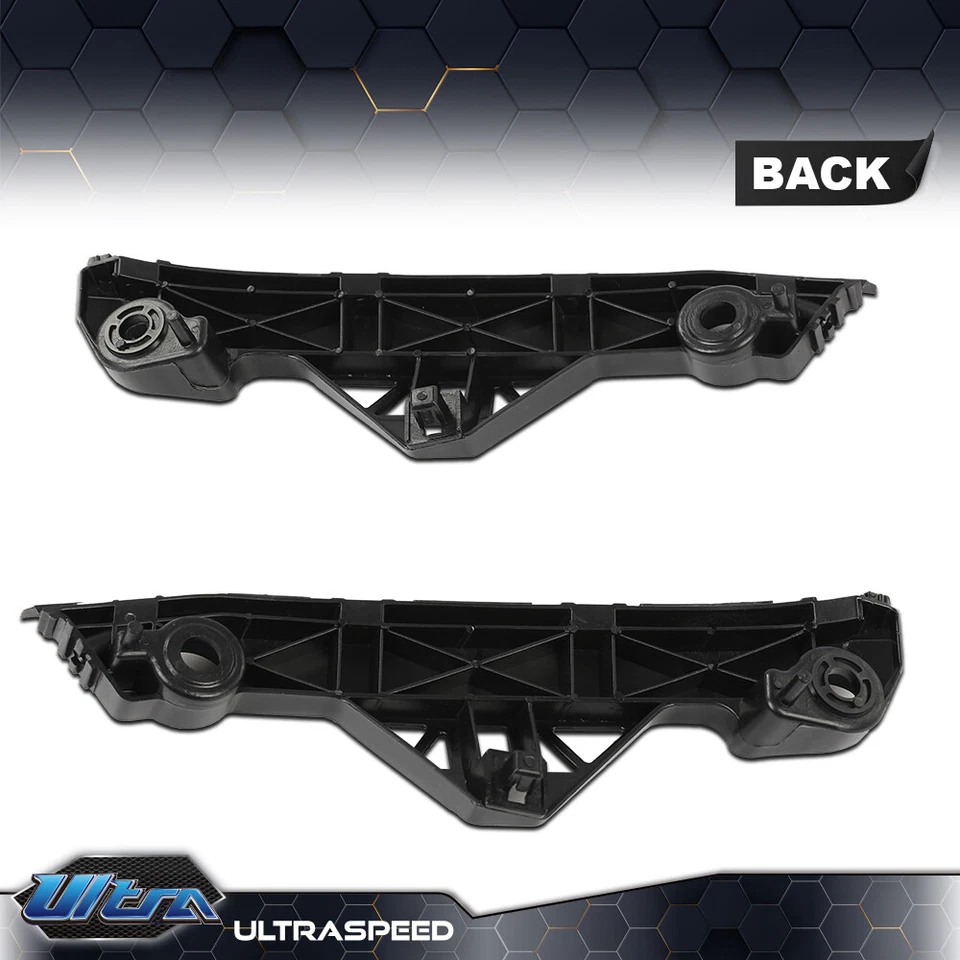 Fit For 2010-2013 Mazda 3 & 3 Sport Front New Bumper Retainer Black 2Pc Set of 2 Foto 2 de 4