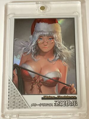 Merry Christmas CP Numbered 745/999 Encased Shine Goddess Story Anime Card