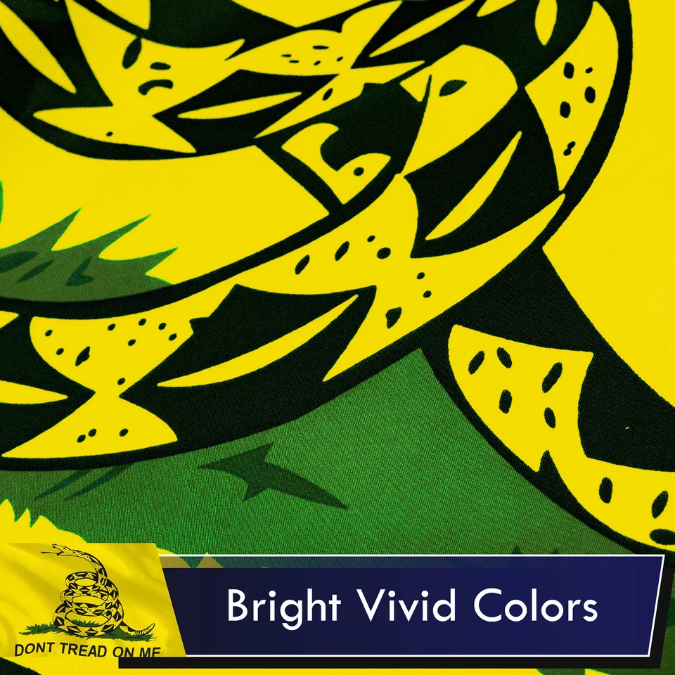 3x5 pies Dont Tread on Me Gadsden bandera Gadsden fiesta del té poliéster por G128 Foto 2 de 4