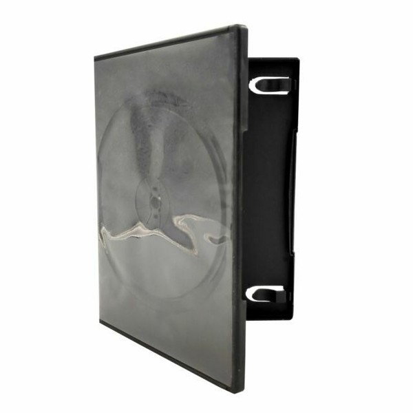 10 Empty Blank Single CD DVD Cases Black Cover Window Description