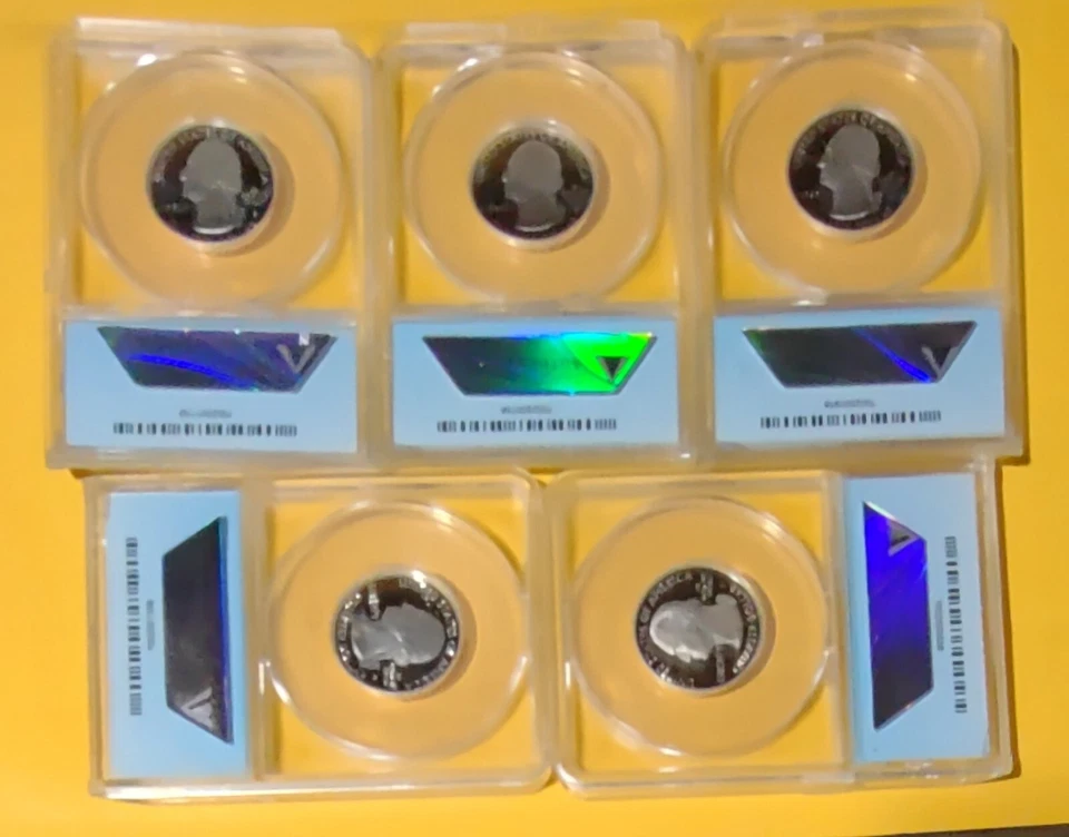 2011 -S  National  Parks(5)- Coin  Set- ANACS   PR 70 DCAM FDOI - Image 2 of 4