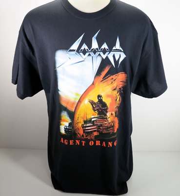 Sodom Agent Orange Heavy Metal Rock Band Black Concert T-Shirt