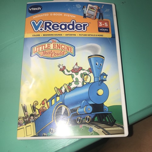 VTECH ANIMATED E-BOOK SYSTEM V. READER AGES 3-5 THE LITTLE ENGINE LOT OF 4 - Picture 6 of 8