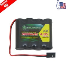 HOT 1X 4.8V 2000mAh NiMH Rx Receiver Straight Battery Pack for RC Car Plane Boat