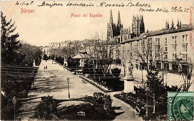 AK Spanien BURGOS - Paseo del Espolon (304049)