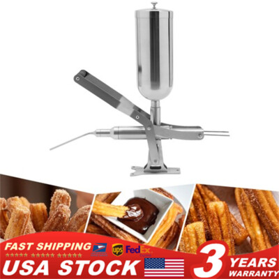 Churros Manual Jam Cream Filling Machine 5L 304 Stainless Steel Donut Filler