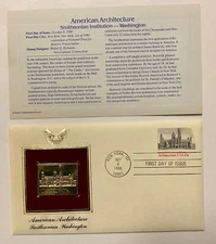 US 1980. Golden Replicas Of US. Stps.FDC. Sc#1838. Am. Architure-Smithsonian.