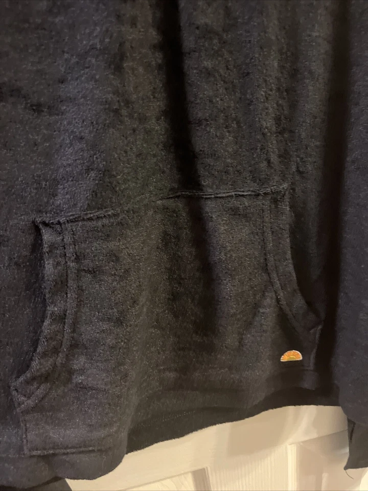 C&C California Talla M Negro Malla Espalda Sudadera Crew Mujer Foto 3 de 4