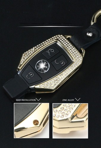 Diamond Style Zinc Alloy Car Key Fob Case Holder For Mercedes-Benz Accessories - Picture 6 of 13