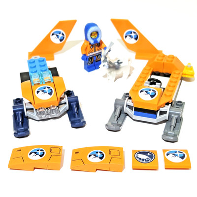 Lego CITY Arctic Explorer Lot Minifigure Husky Ice Pick Snowmobile Sled