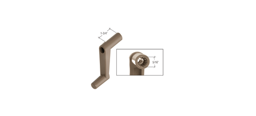 CRL R7001 1-3/4" RV Window Crank Handle Tan - 第 5/5 張圖片