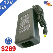12V 5A Power Supply 10 50 Pack Ac To Dc Adapter For 5050 Led  CCTV Us Stock