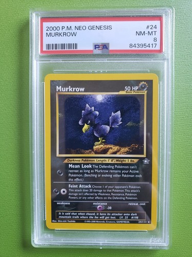 Murkrow (Unlimited) graded PSA 8 for sale on eBay