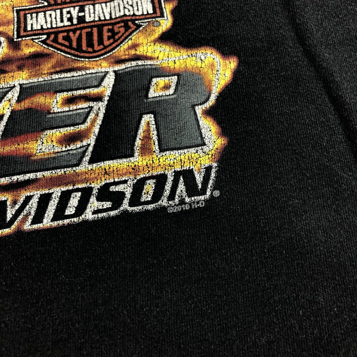 Vintage Harley-Davidson Eagle and Fire Pattern Mo… - image 4