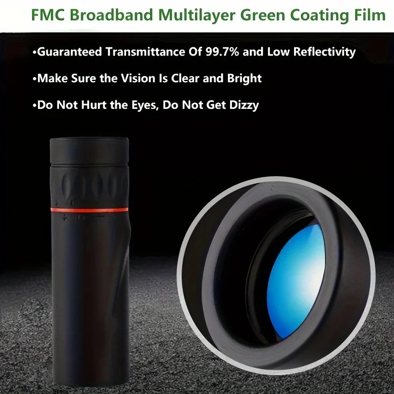 2000x25 HD Monocular Telescope BAK4 FMC Lens Mini Portable Waterproof - Image 2 of 4