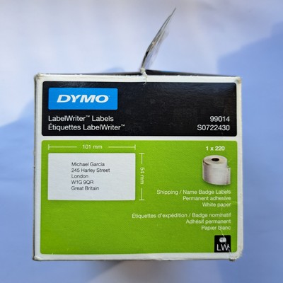 Dymo Versand Namensschild Etiketten 54 mm x 101 mm LW S0722430 1x220 Rolle Brandneu