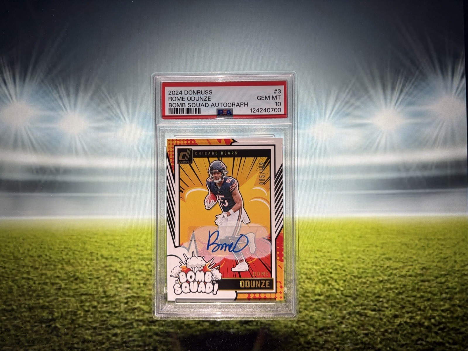 Rome Odunze 2024 Donruss #3 Bomb Squad Autographs (/199) Price