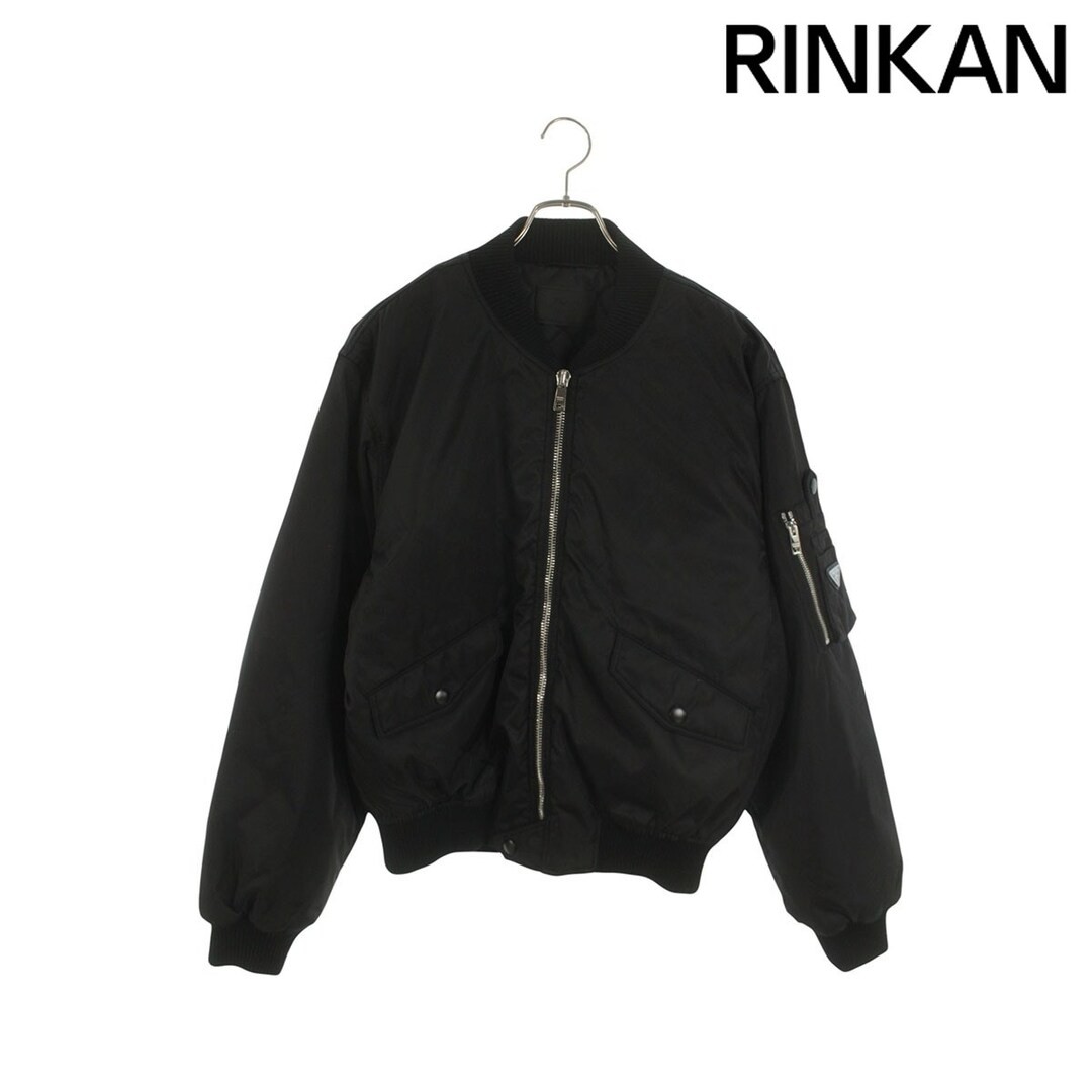 PRADA SGC824 Triangle Logo Bomber Jacket Blouson Men's M Used ef06a488851addd118