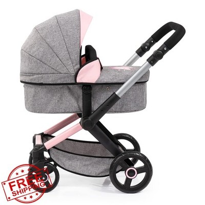 Bayer Pram Xeo Convertible Doll Stroller for Dolls up to 20 Inch